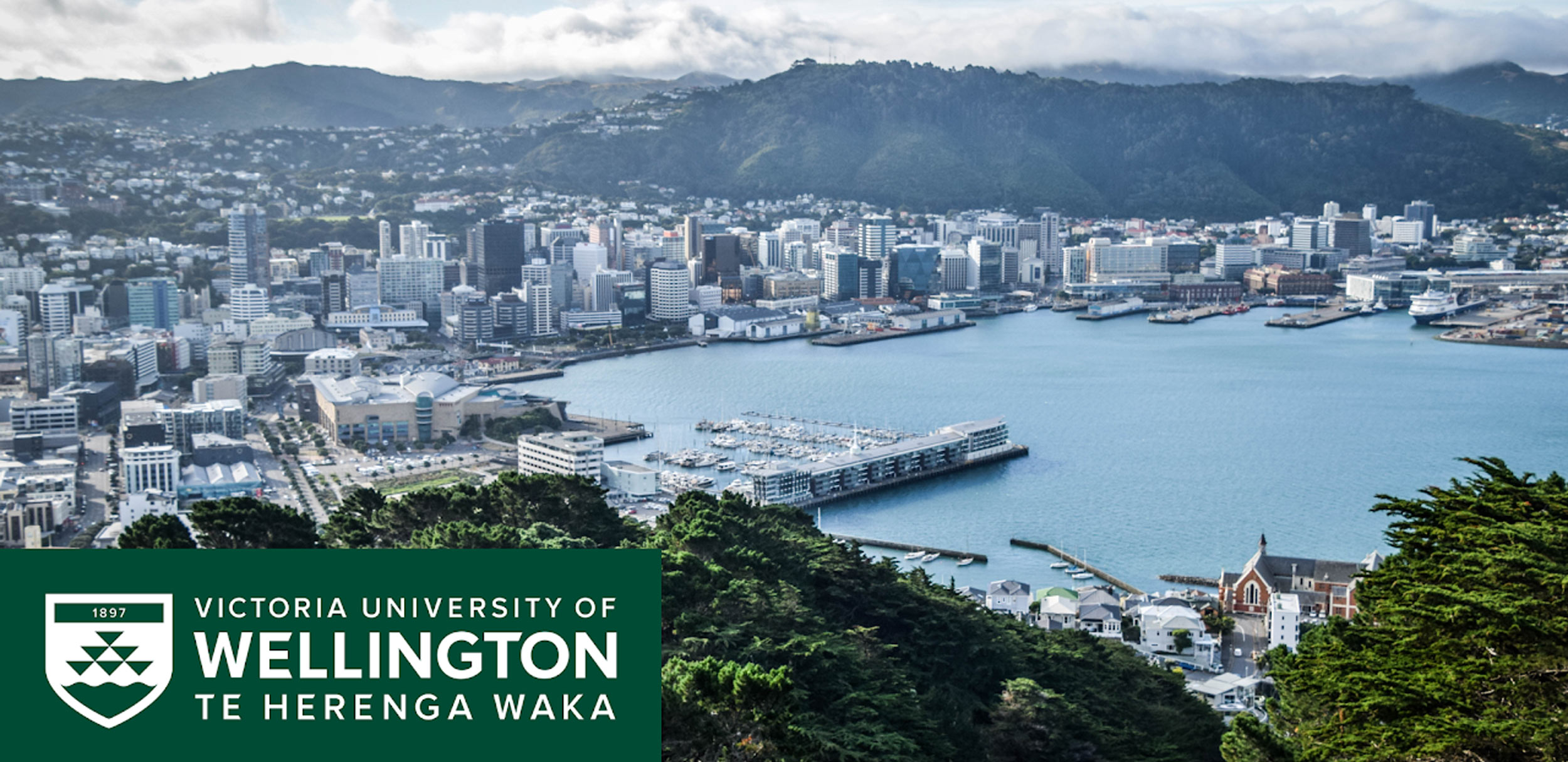 Victoria University of Wellington Te Herenga Waka aerial view of Victoria University of Wellington Te Herenga Waka