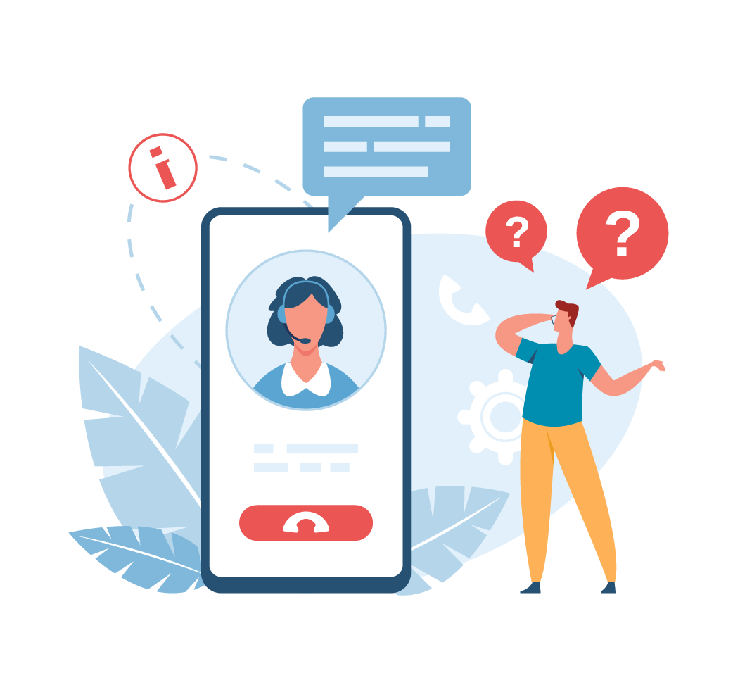 staff member providing assistance to person over the phone
